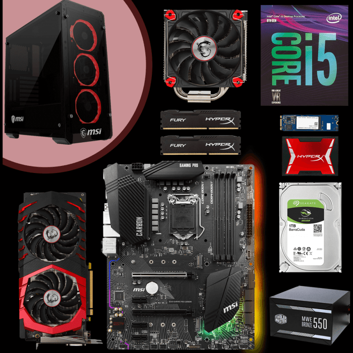 Build high performance gaming PC budget best components
